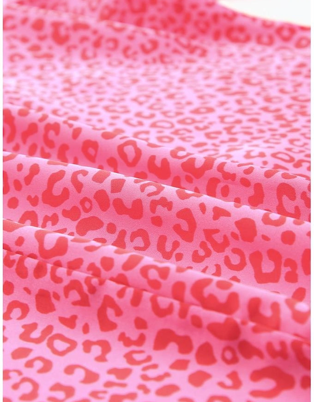 Oversized Leopard Puff Sleeve Blouse