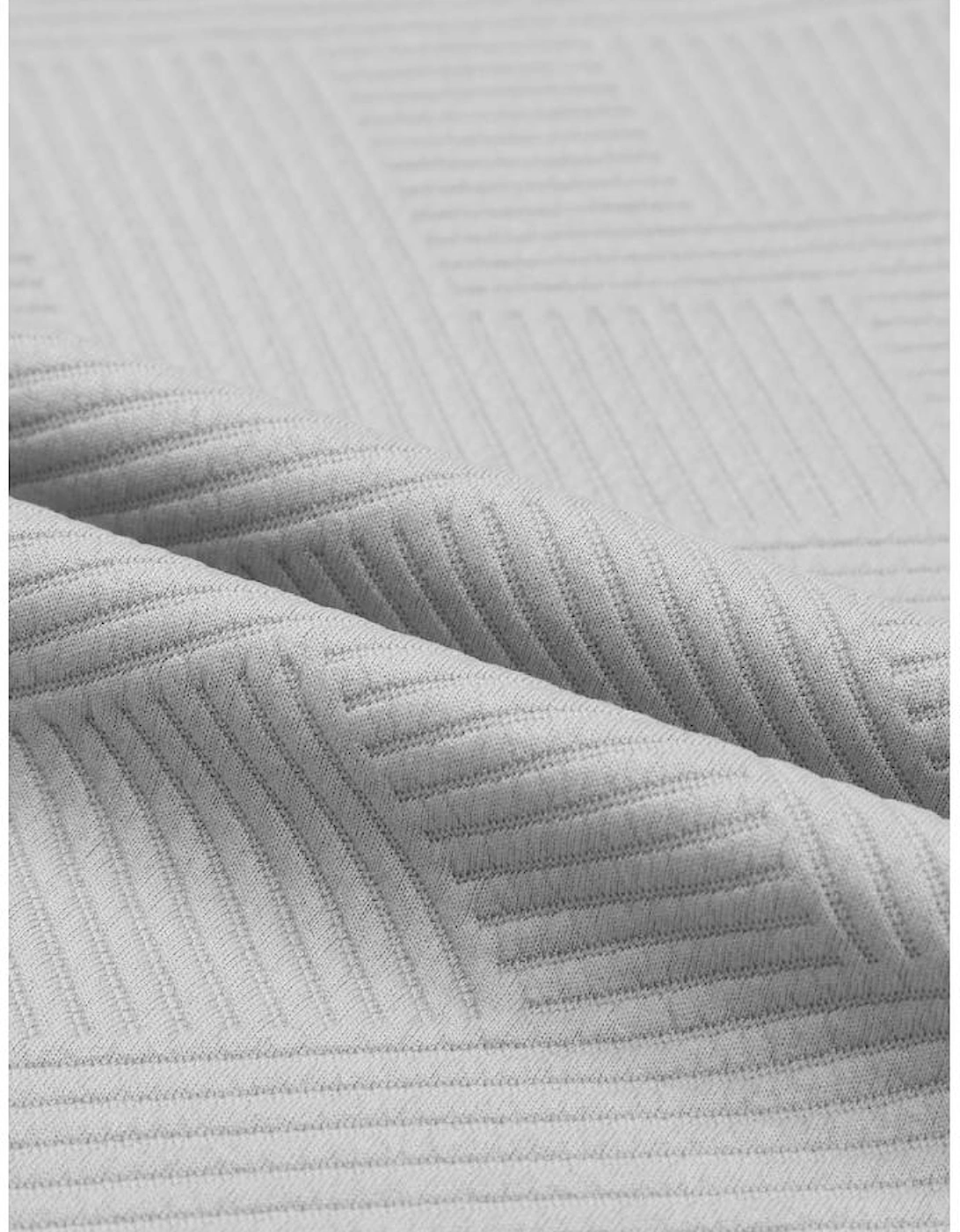 Gray Textured Loose Fit T Shirt and Drawstring Pants Set