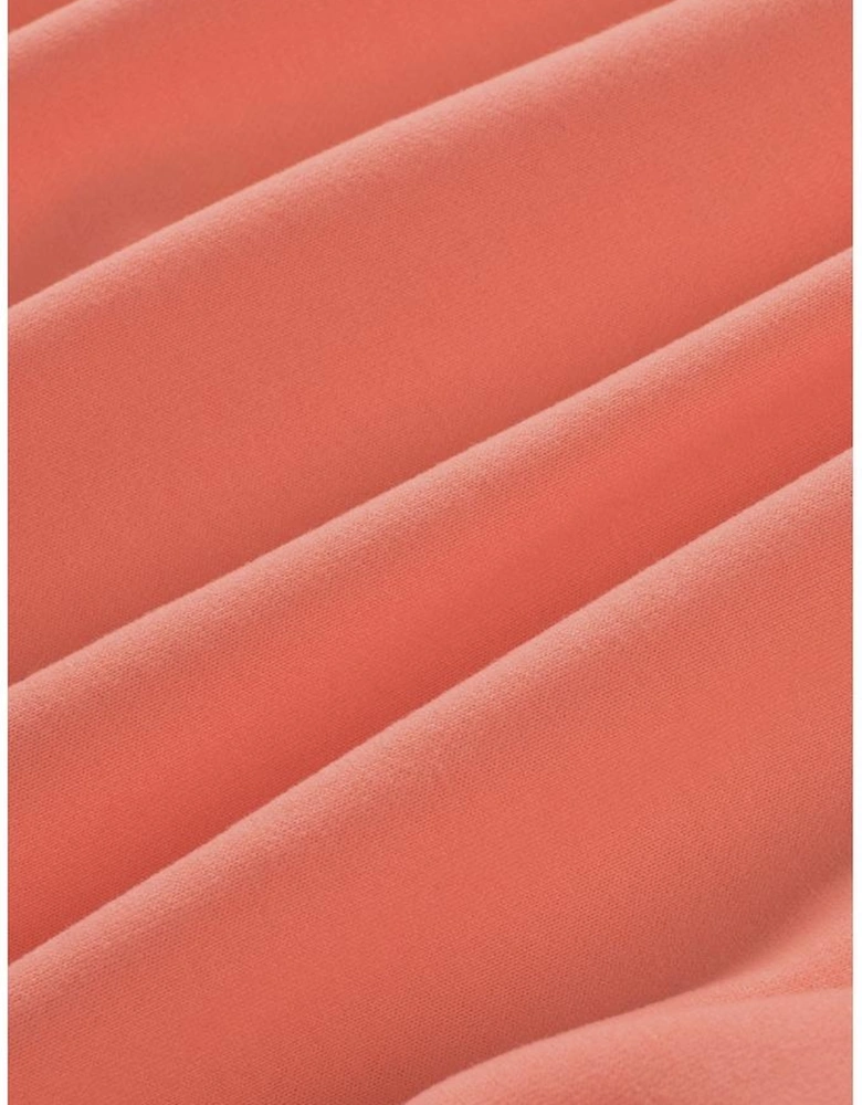 Orange Batwing Sleeve Pocketed Henley Hoodie