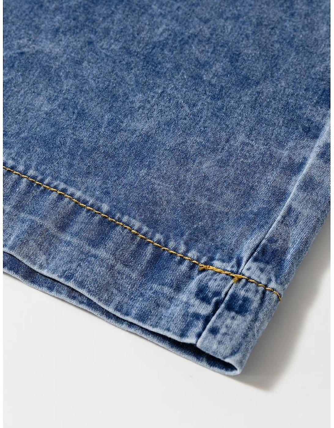 Dusk Blue Plus Size Drawstring High Waist Straight Leg Jeans, 13 of 12