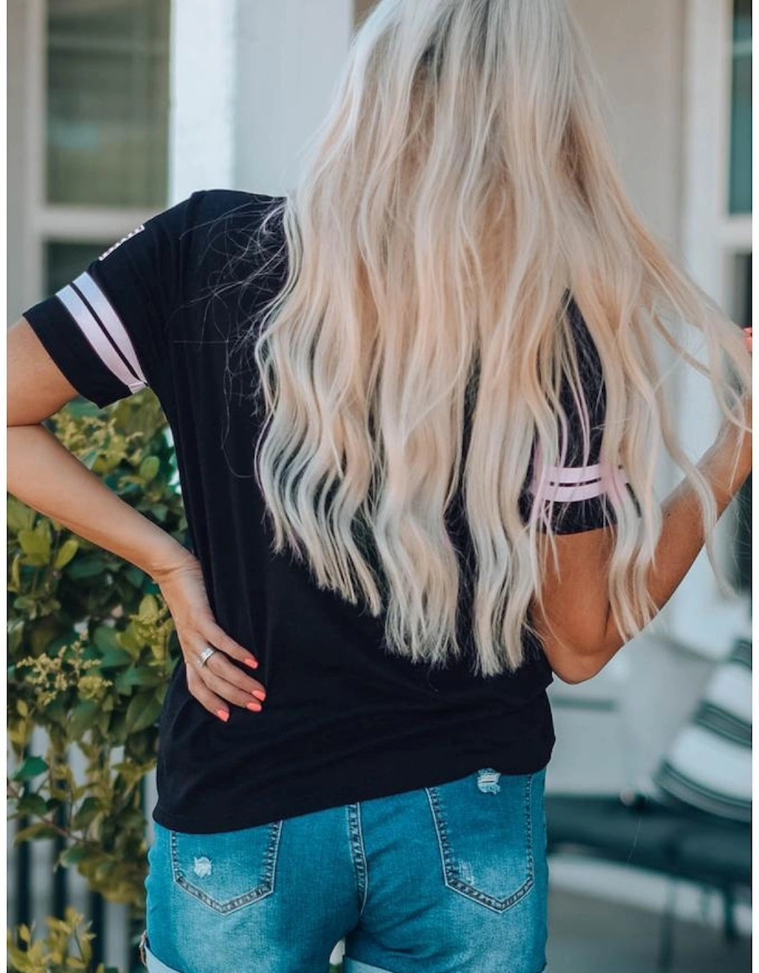 Azura Exchange USA Graphic Tie Front Tee