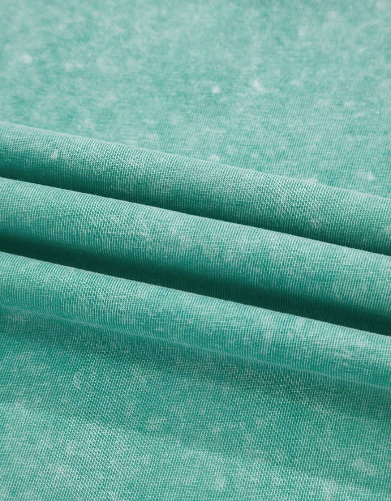 Sea Green Mineral Wash Tank Mini Dress with Pockets