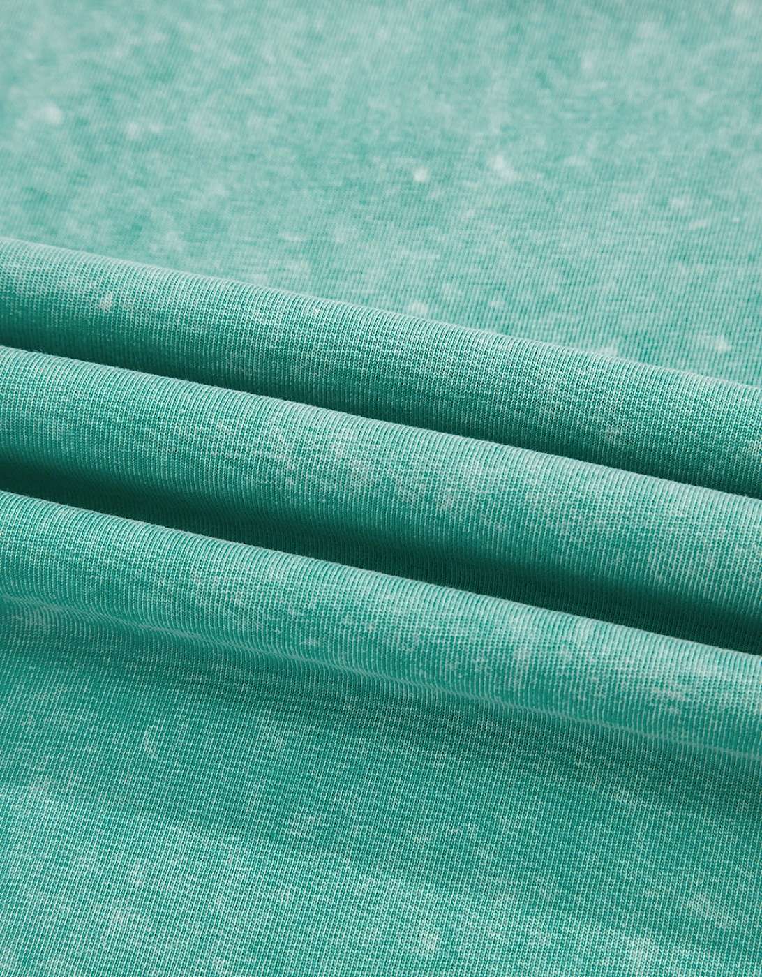 Sea Green Mineral Wash Tank Mini Dress with Pockets