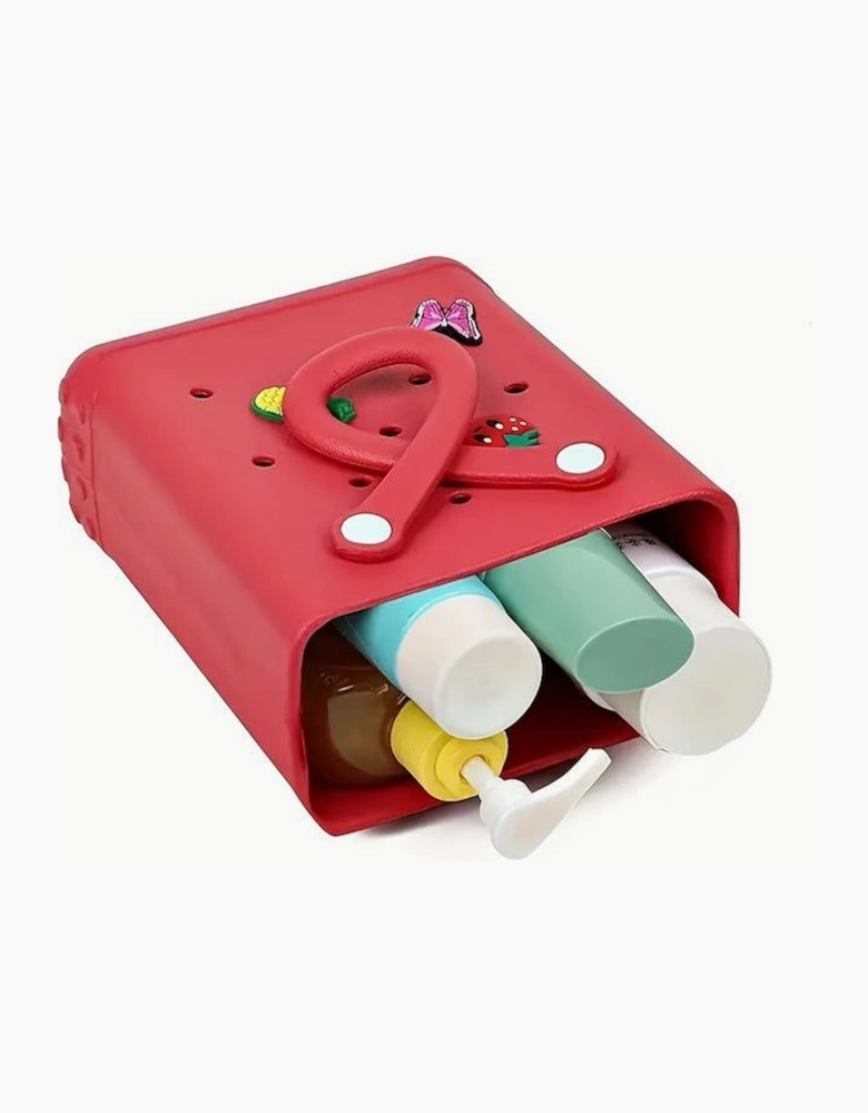 Fiery Red Waterproof EVA Random Decorations Hollow Tote Bag