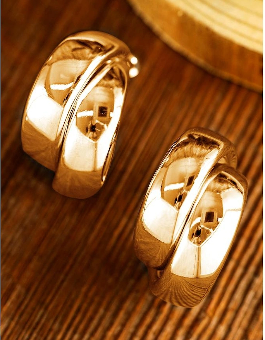 Gold Layered Hoop Studded Earrings