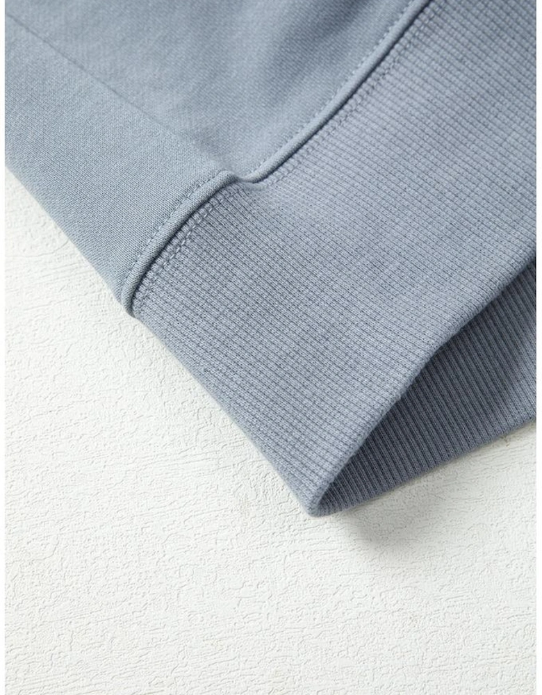 Sleet GAME DAY Checkered Letter Graphic Oversize Sweatshirt