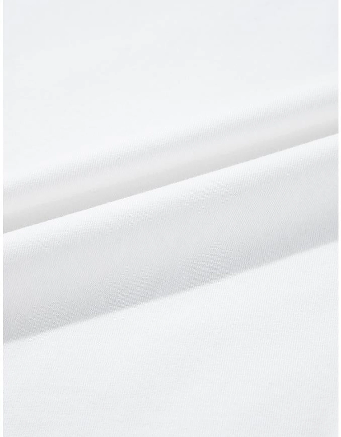 White RODEO Horseshoe Embroidered Patch Pocket T Shirt