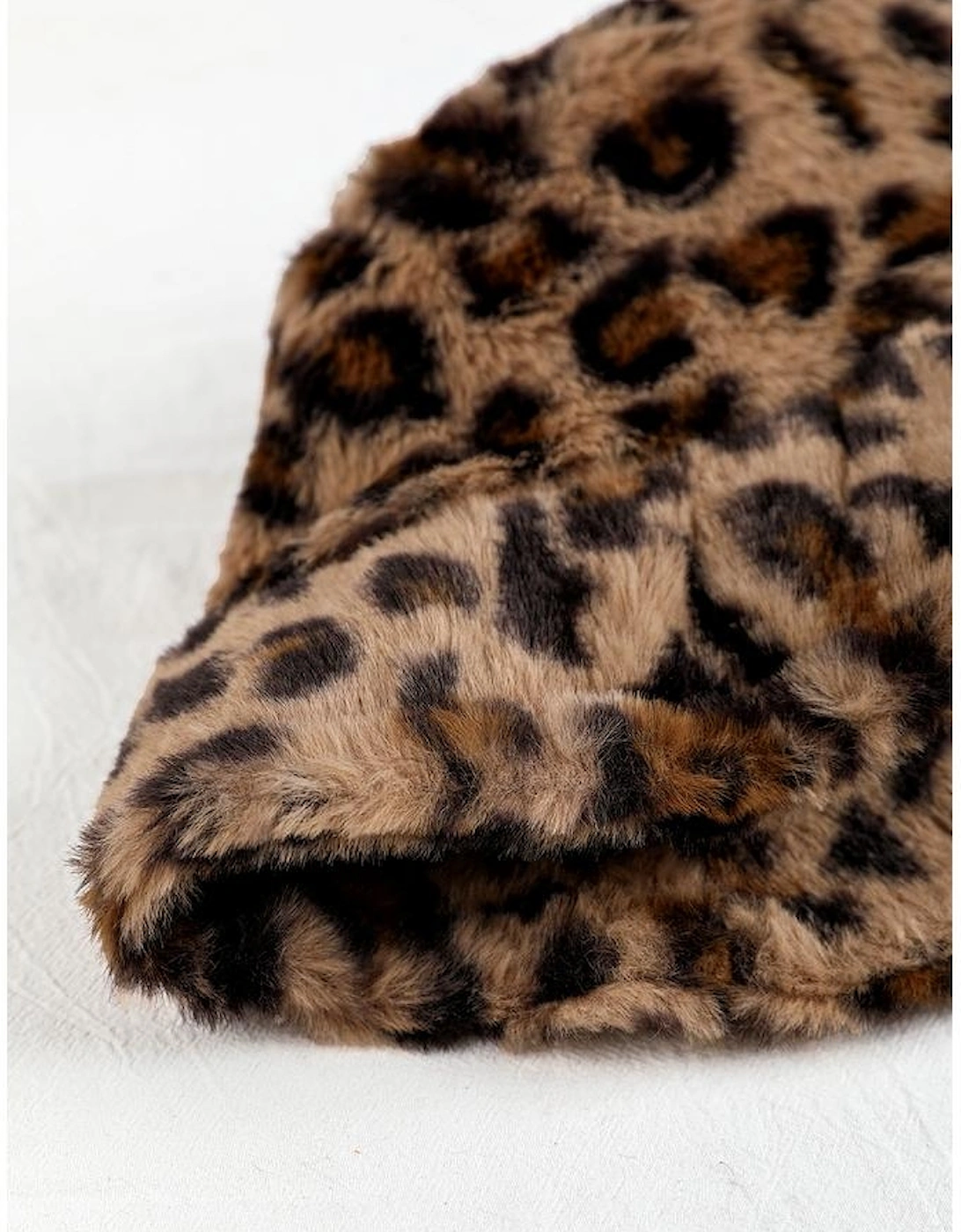 Thai Curry Leopard Plush Wide Brim Winter Fishman Hat