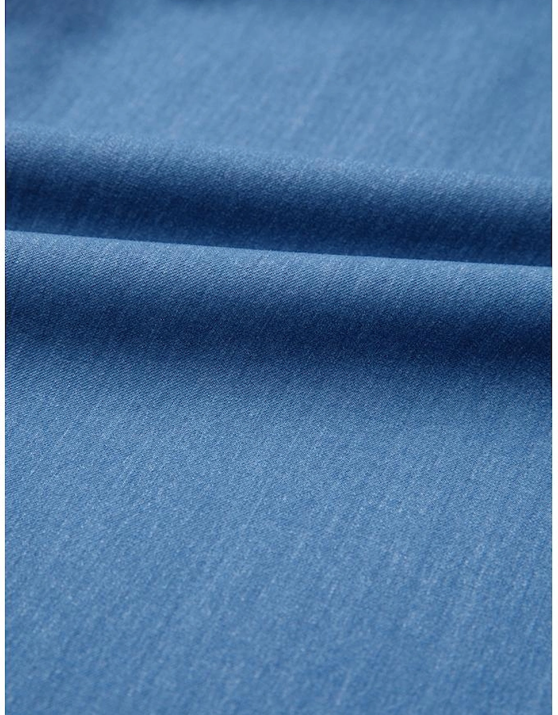 Myosotis Square Neck Pleated Waist V Cut Backless Tied Fit and Flare Dress