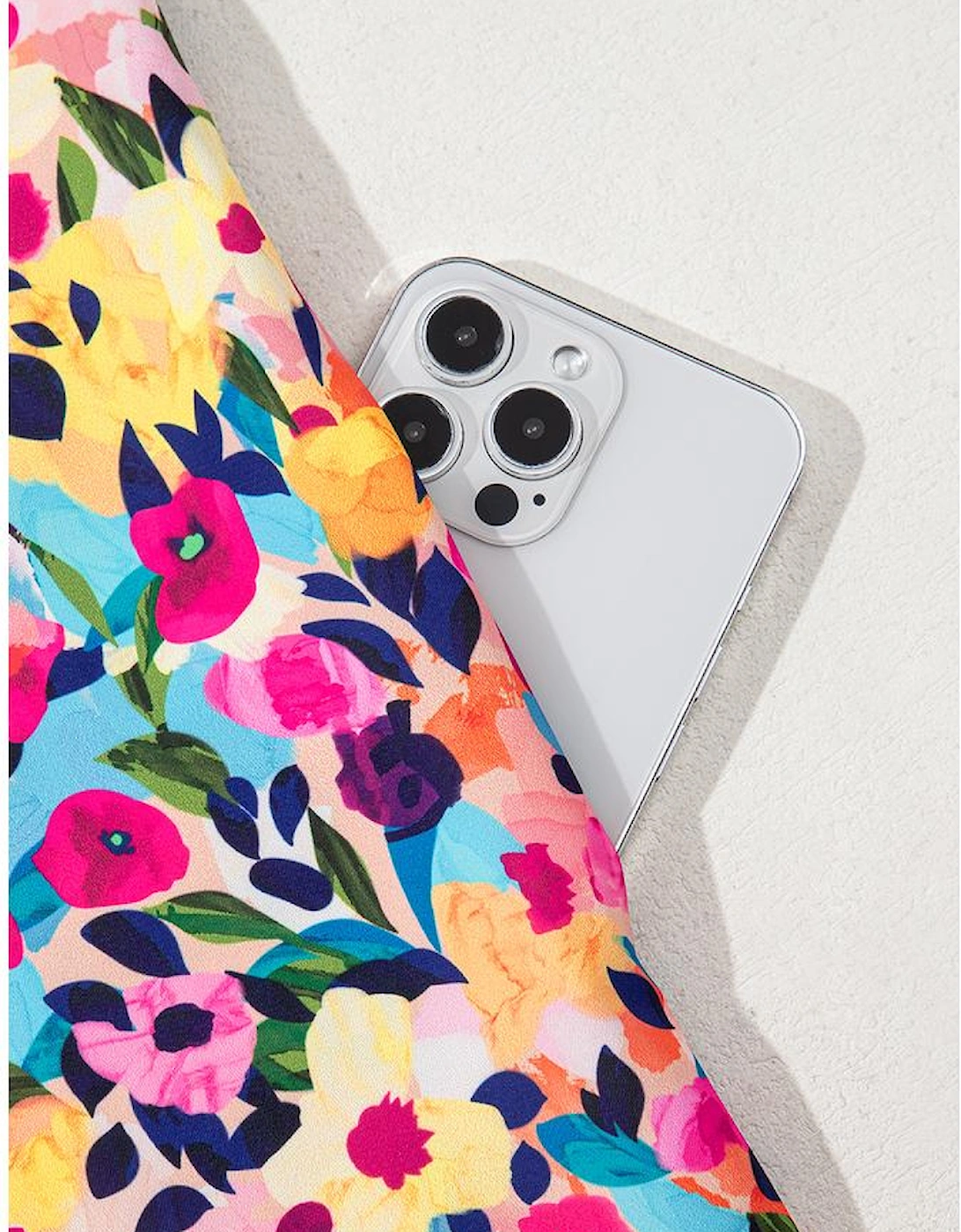 Pink Floral Puff Short Sleeve V Neck Mini Dress