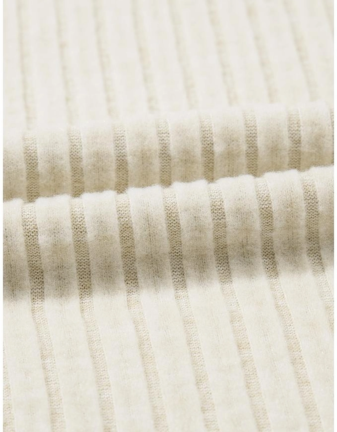 Apricot Ribbed Knit Mock Neck Tank Top