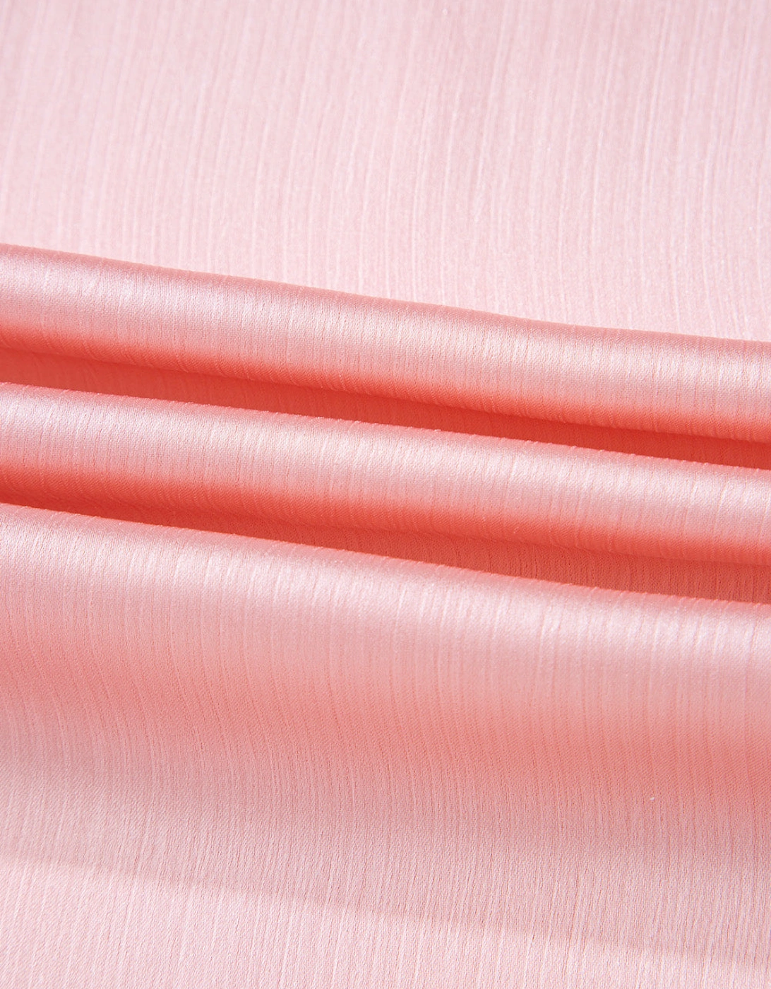 Pink Metallic Gloss Short Batwing Sleeve Plus Size Top