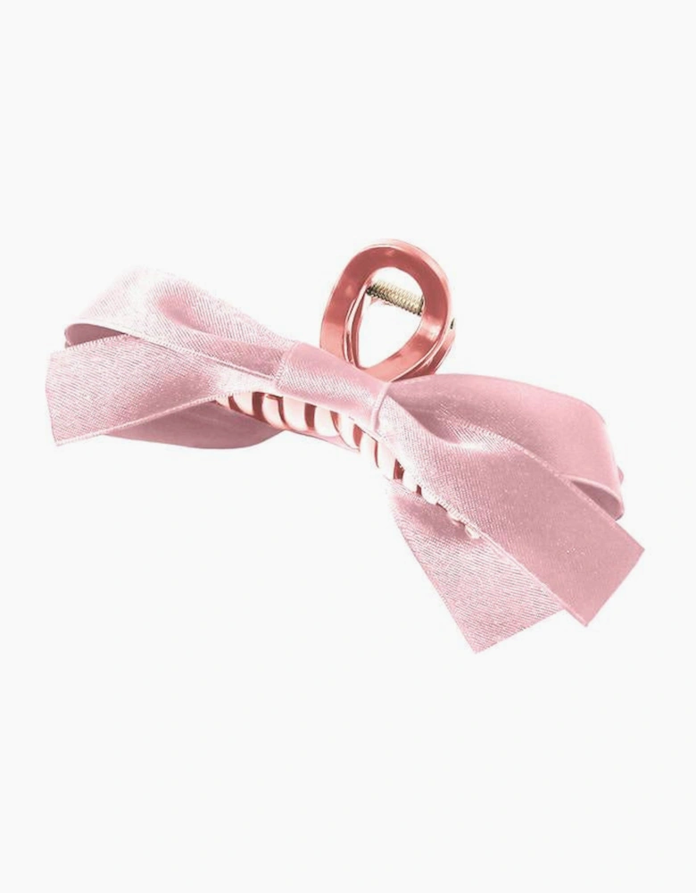 Pink Bow Decor Large Hair Claw Clip