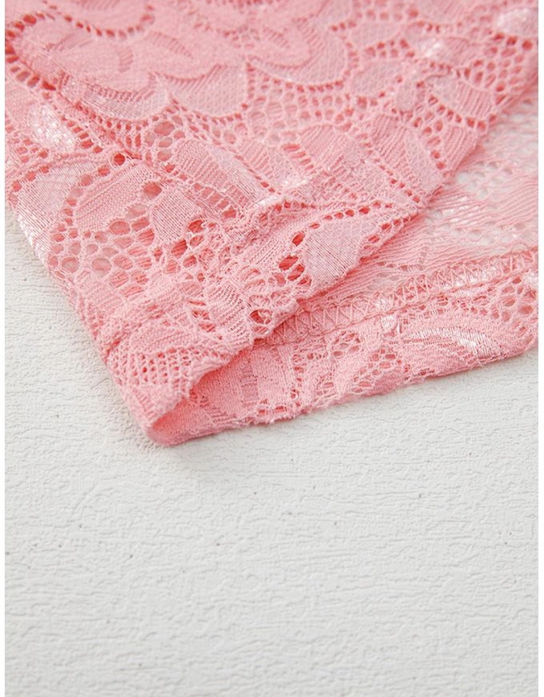 Blossom Floral Lace Sheer Long Sleeve Top