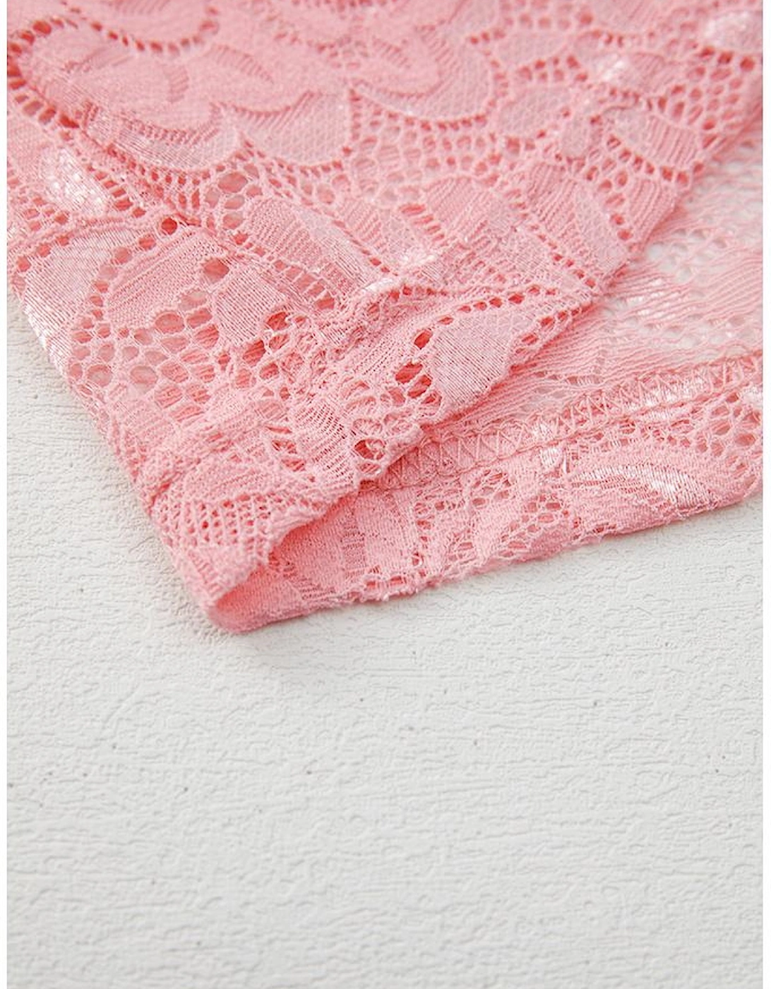 Blossom Floral Lace Sheer Long Sleeve Top