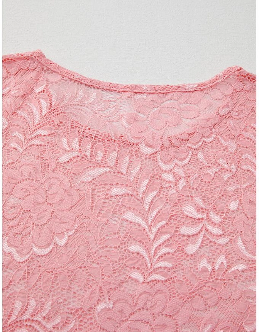 Blossom Floral Lace Sheer Long Sleeve Top