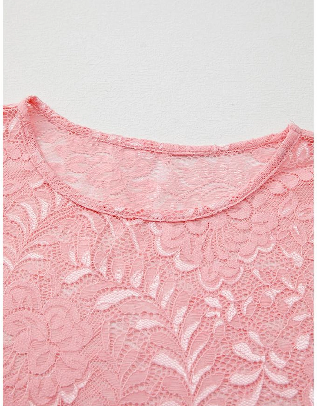 Blossom Floral Lace Sheer Long Sleeve Top