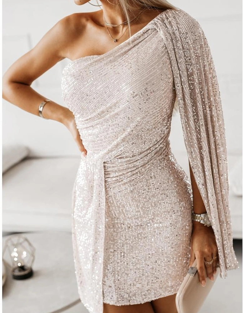 Azura Exchange Draped Sequin Dress