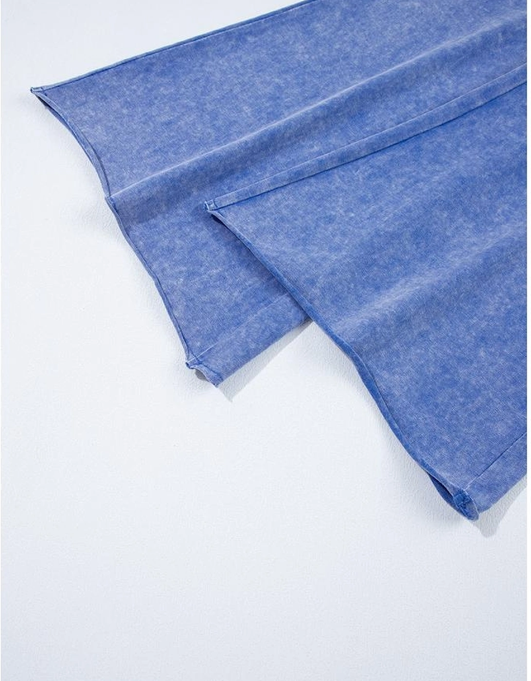 Ashleigh Blue Acid Wash Star Patched Rolled Trim Pants Set