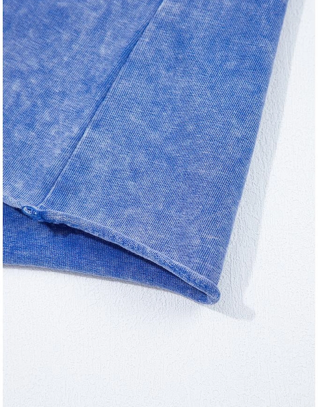 Ashleigh Blue Acid Wash Star Patched Rolled Trim Pants Set