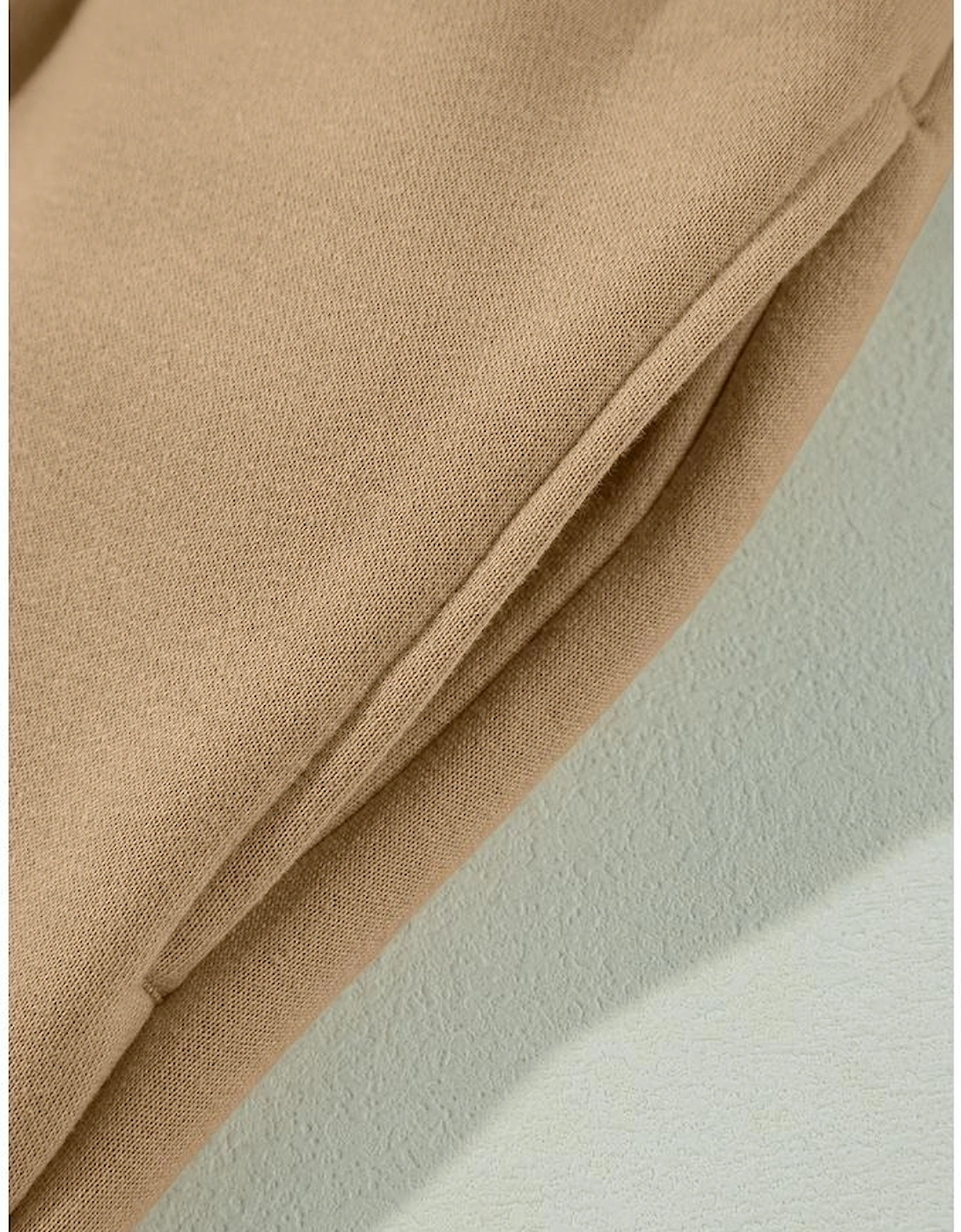 Smoke Gray Exposed Seam Drawstring High Waist Wide Leg Pants