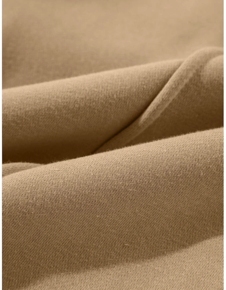 Smoke Gray Exposed Seam Drawstring High Waist Wide Leg Pants