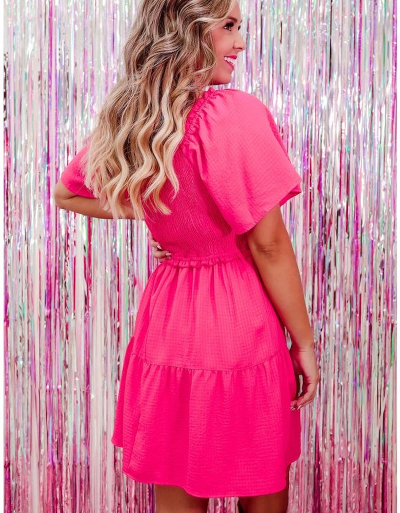 Azura Exchange Flutter Sleeve Mini Dress