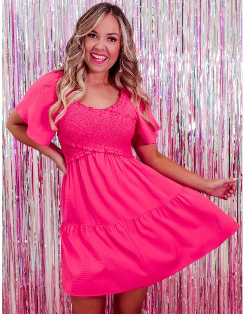 Azura Exchange Flutter Sleeve Mini Dress