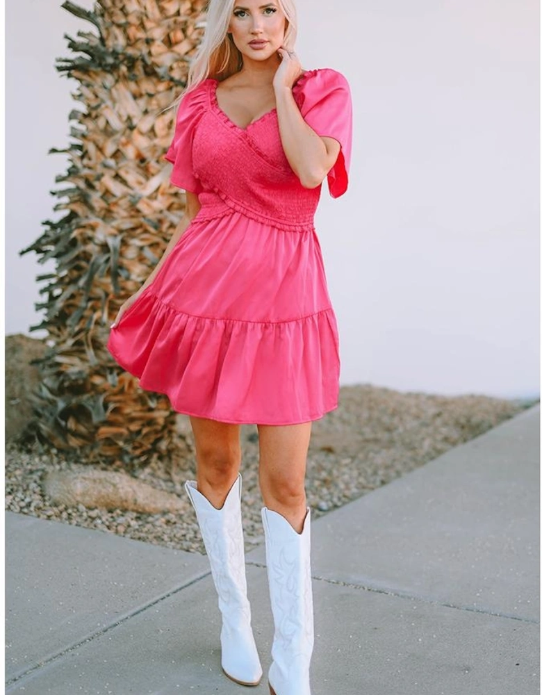 Azura Exchange Flutter Sleeve Mini Dress