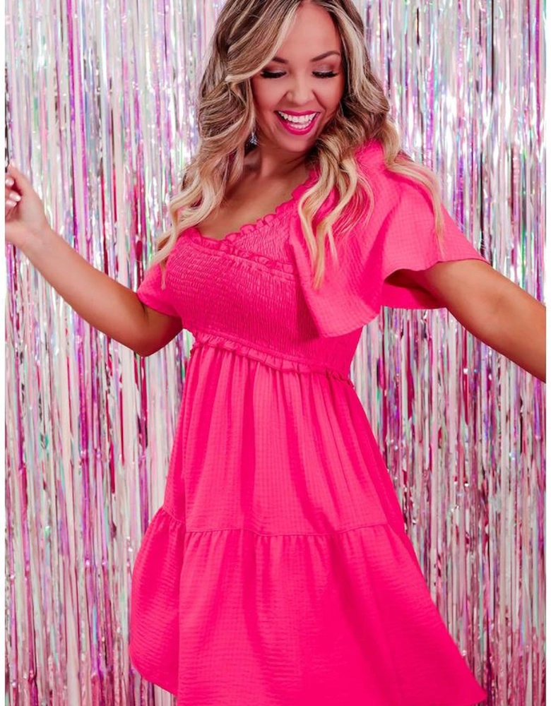 Azura Exchange Flutter Sleeve Mini Dress