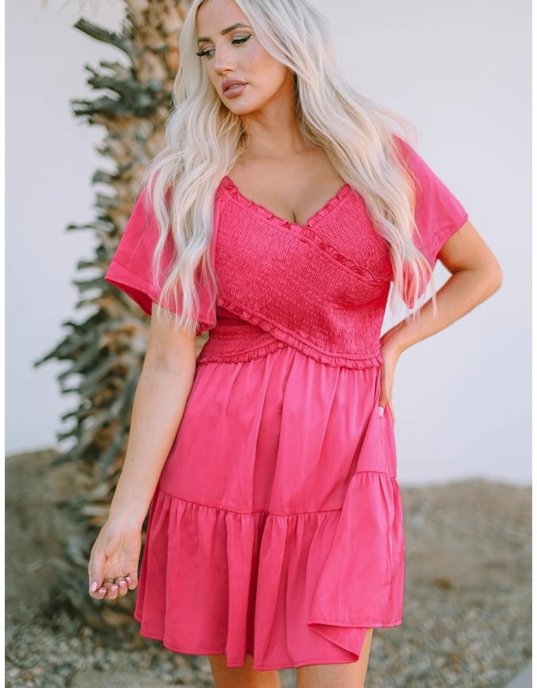 Azura Exchange Flutter Sleeve Mini Dress