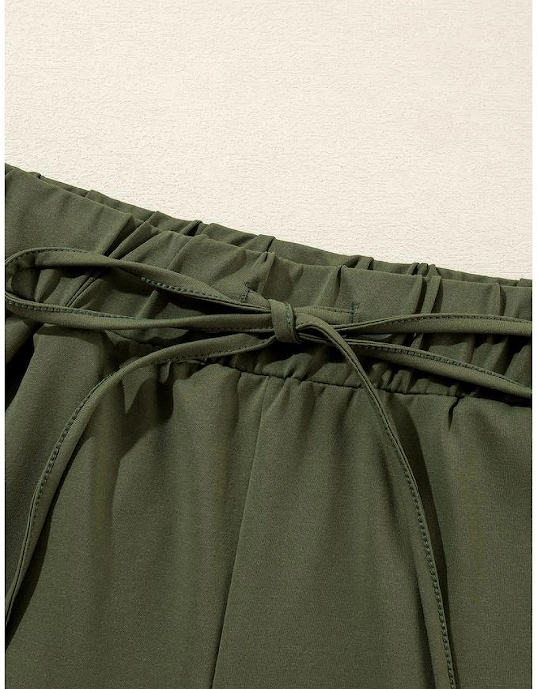 Vineyard Green Contrast Trim Tee and Shorts Set