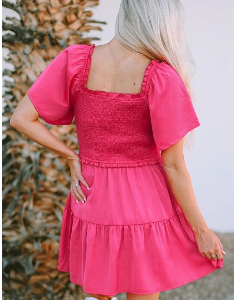 Azura Exchange Flutter Sleeve Mini Dress