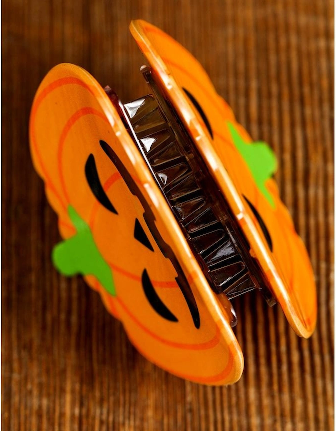 Azura Exchange Orange Halloween Pumpkin Face Hair Claw