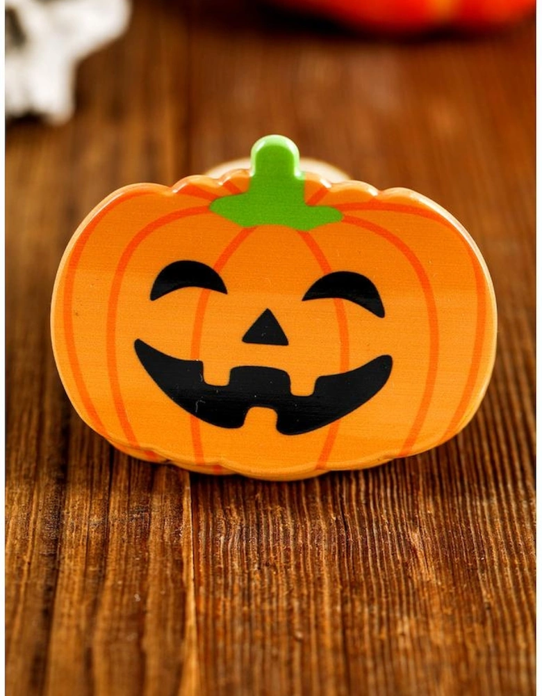 Azura Exchange Orange Halloween Pumpkin Face Hair Claw