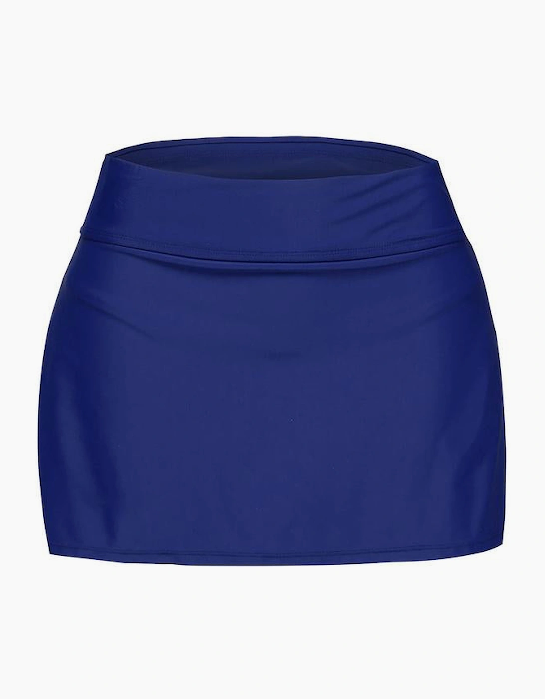 Plus Size Navy Blue Skirted Swim Bikini Bottom