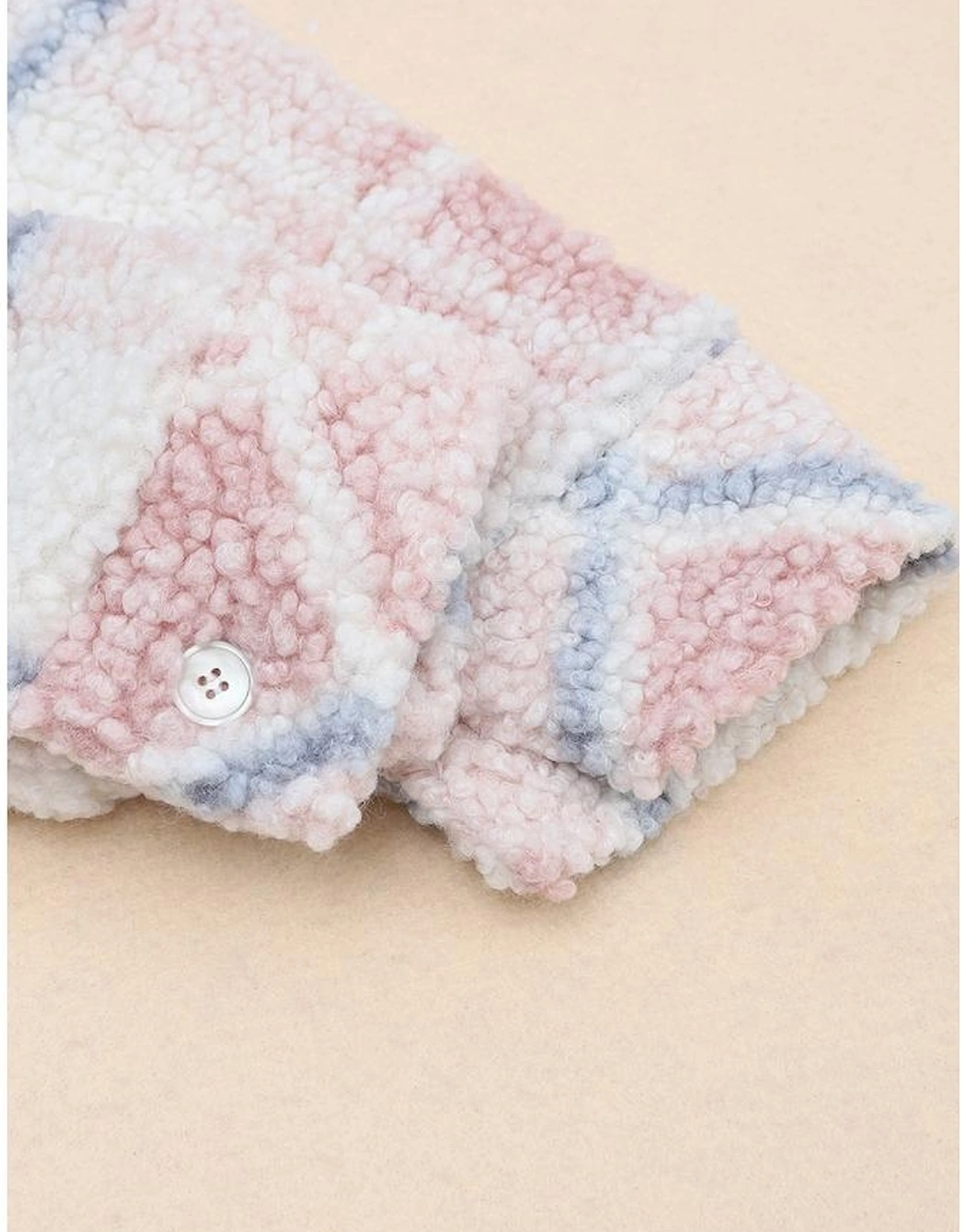 Azura Exchange Cozy Checker Print Sherpa Shacket