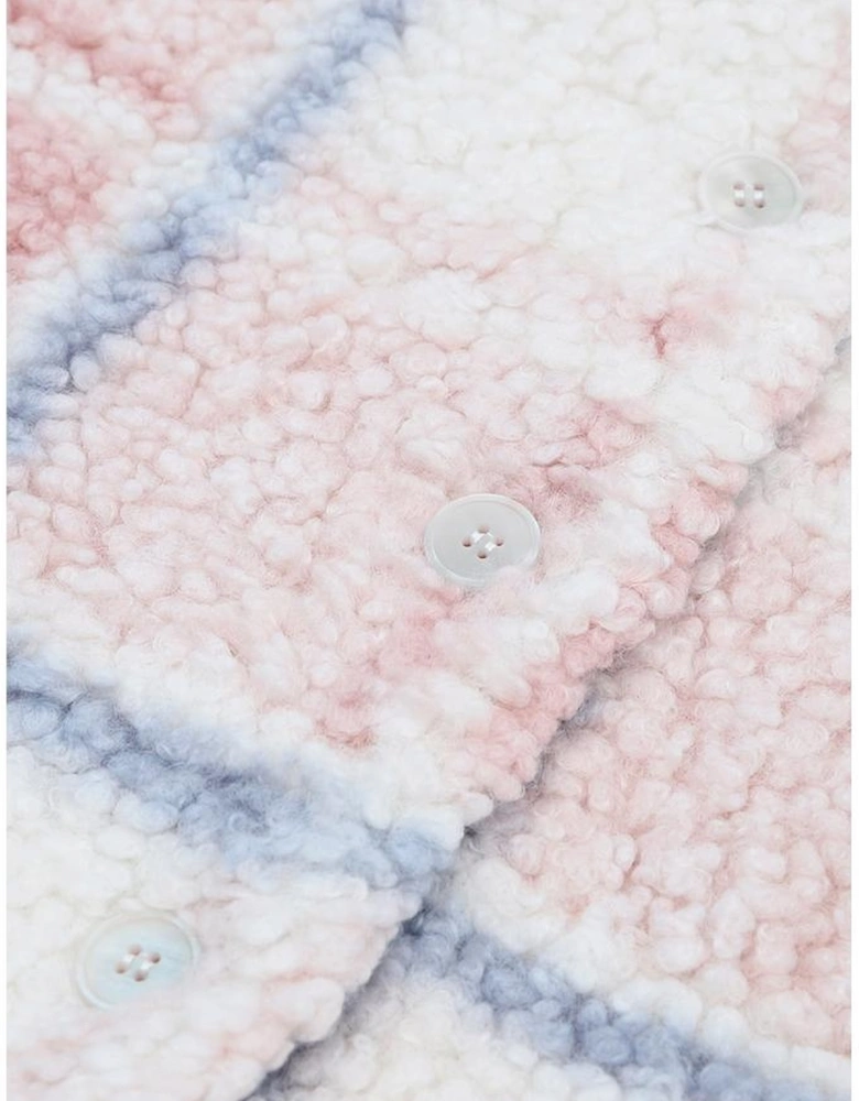 Azura Exchange Cozy Checker Print Sherpa Shacket