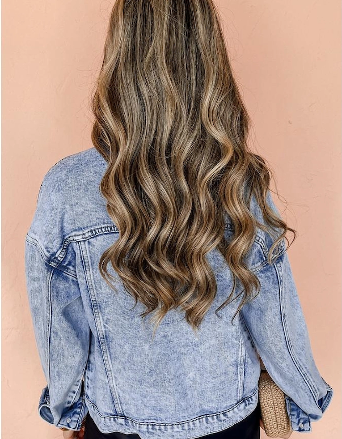 Beau Blue Vintage Washed Flap Pockets Denim Jacket