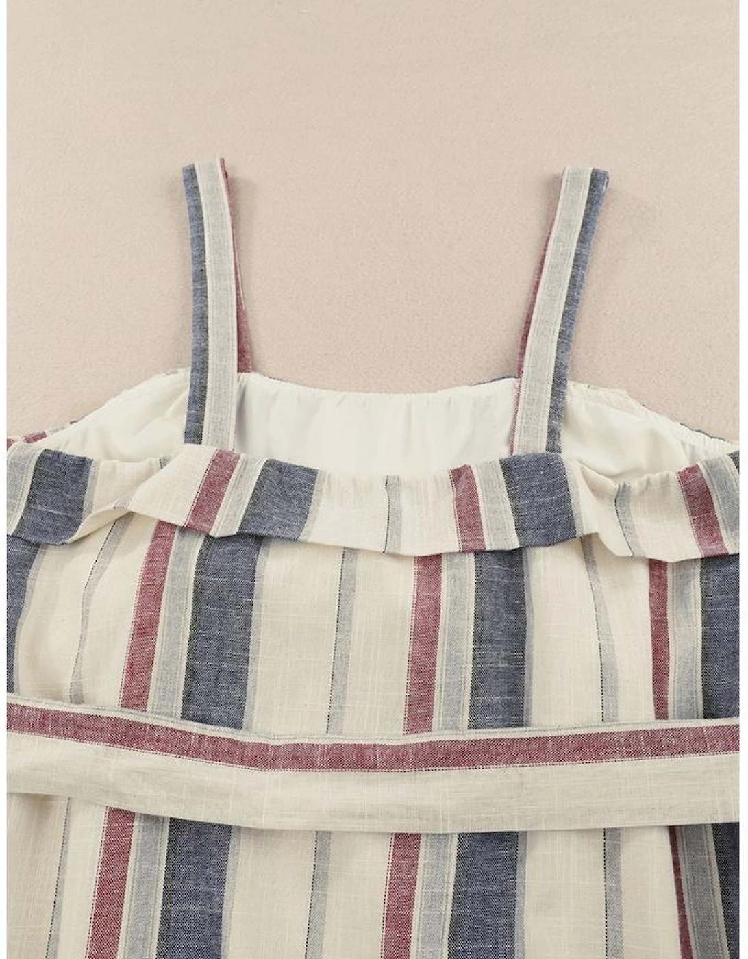 Azura Exchange Frill Trim Patch Pocket Belted Mini Dress