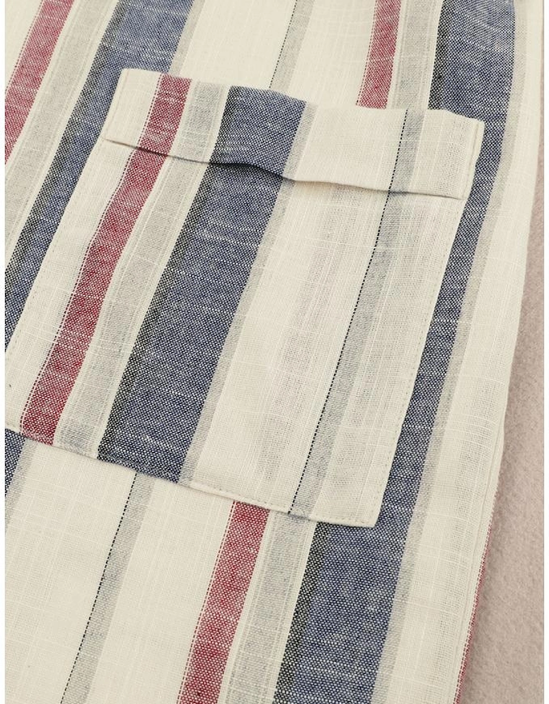 Azura Exchange Frill Trim Patch Pocket Belted Mini Dress