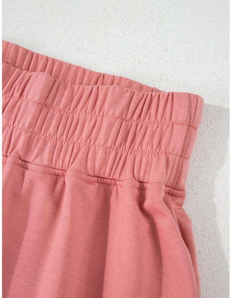 Blossom 2pcs Cropped Tee and Ruffle High Waist Skort Set