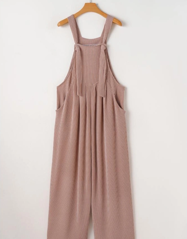 DUNE Corded Adjustable Straps Wide Leg Loose Overall