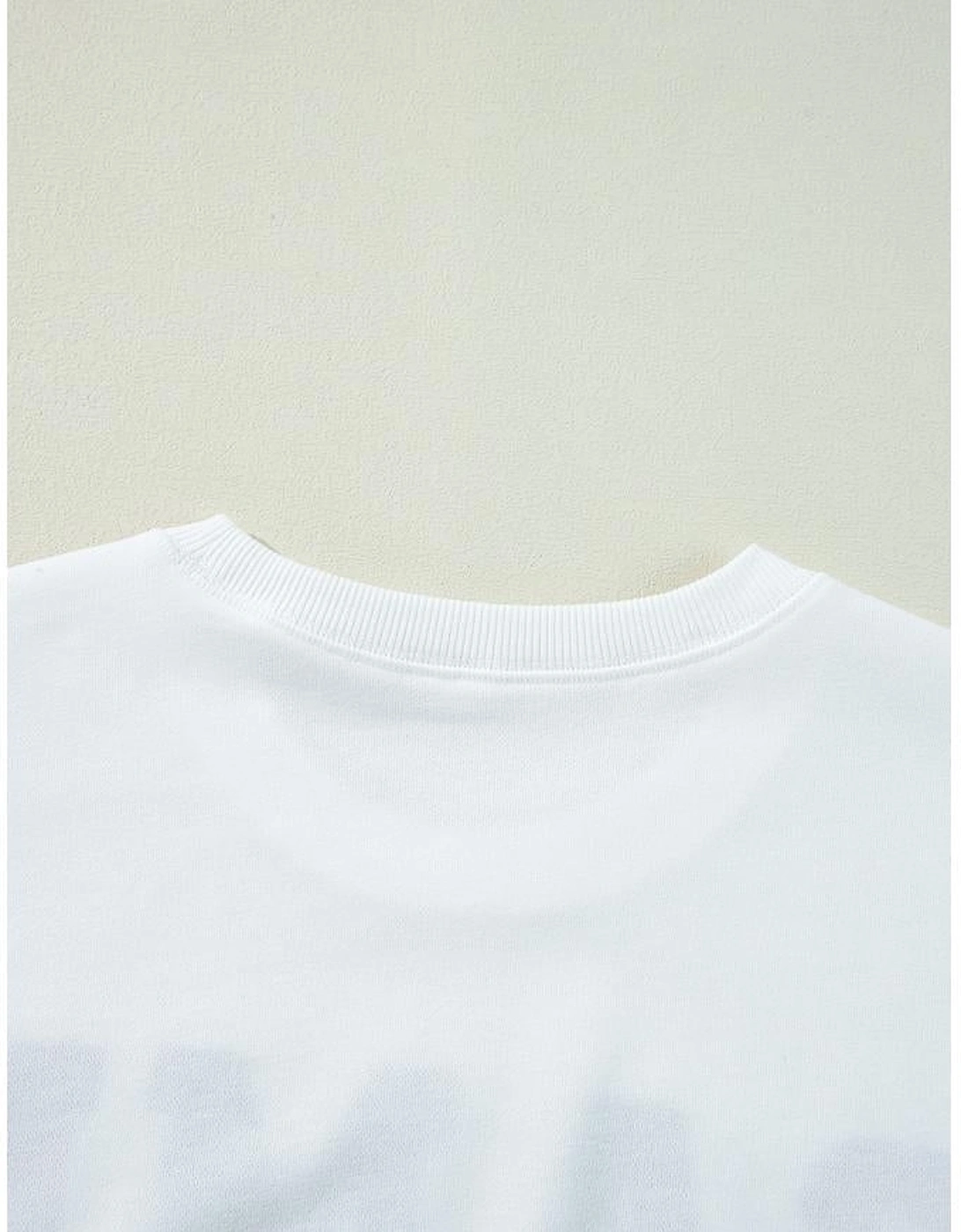 White GAME DAY Graphic Varsity Pullover Sweatshirt