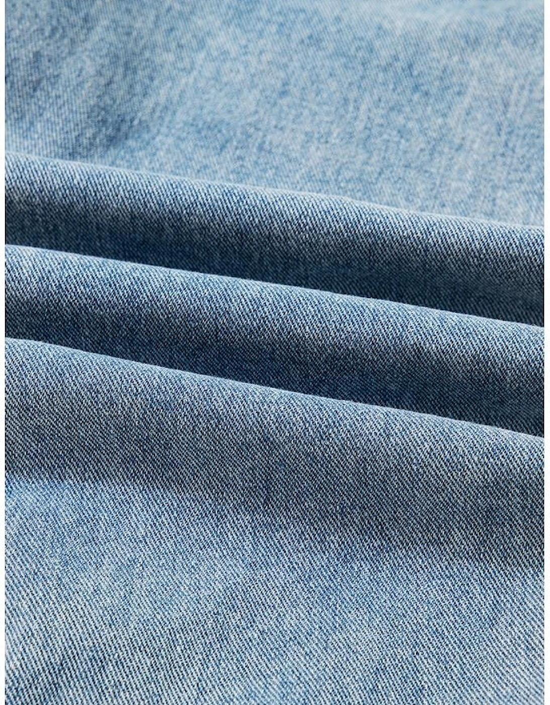 Beau Blue Multi Patched Pockets Side Tie up Boyfriend Style Denim Jacket