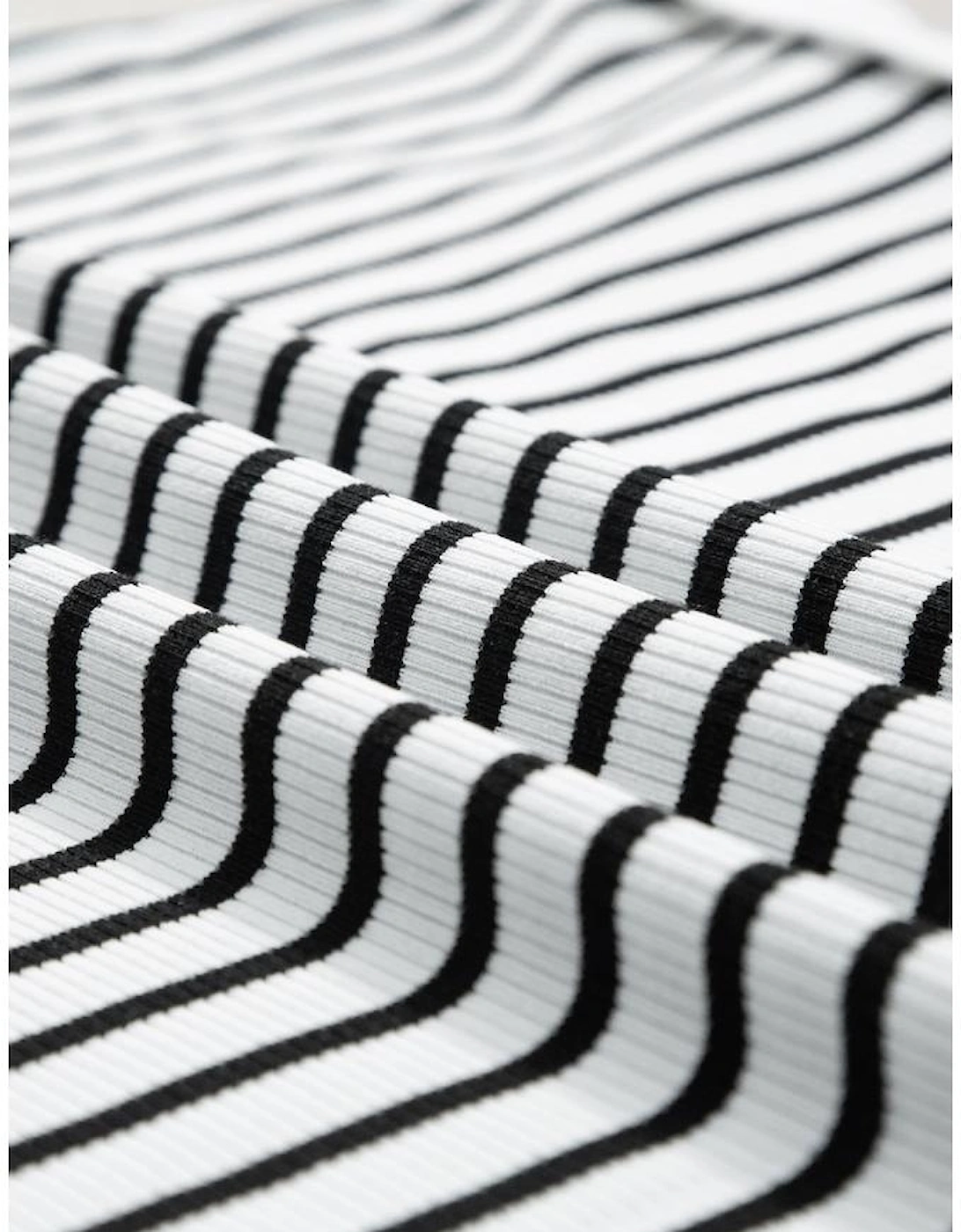 White Stripe Contrast Edge Tee and Shorts Set