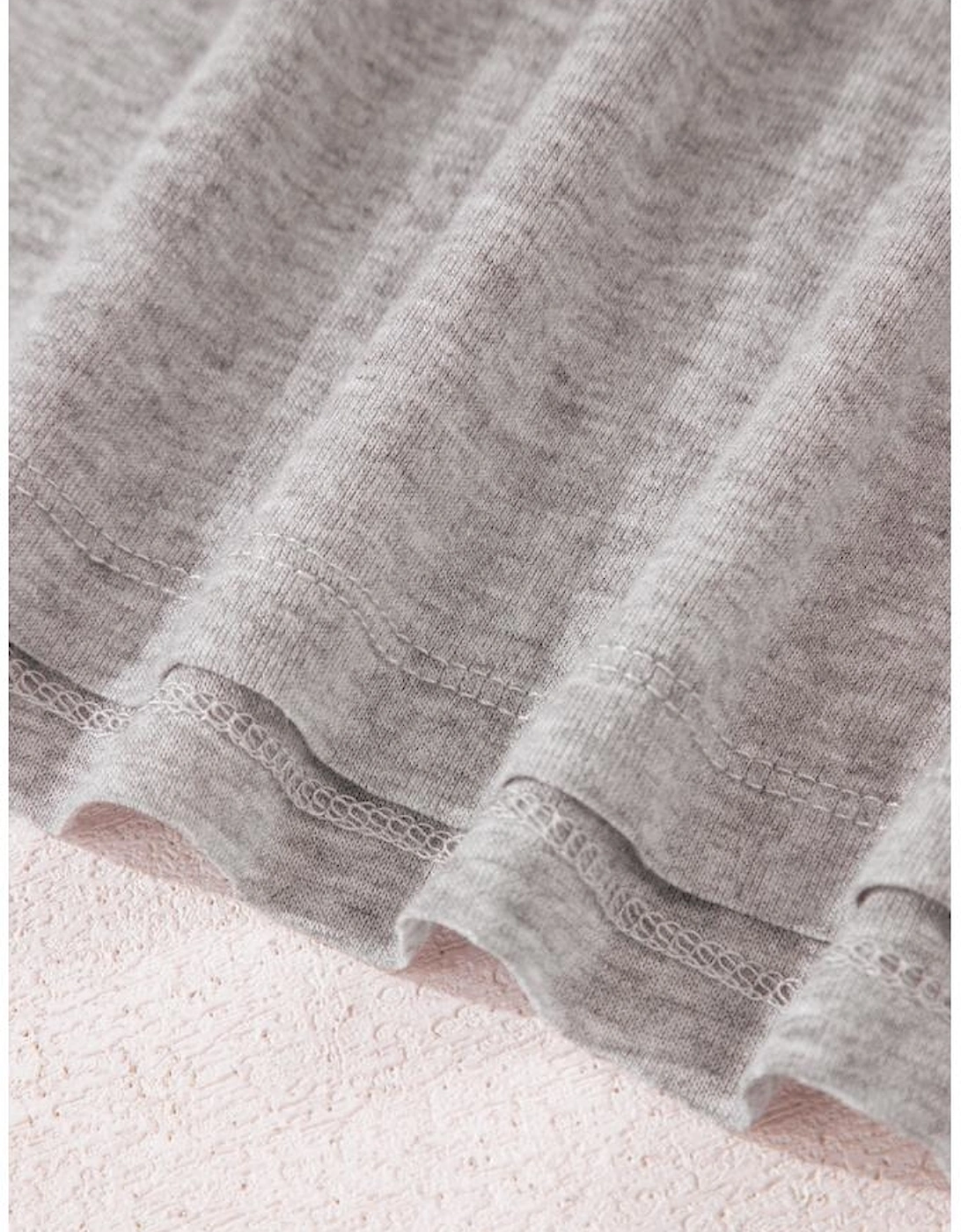 Gray Solid Color Loose Tee 2 Piece Shorts Set