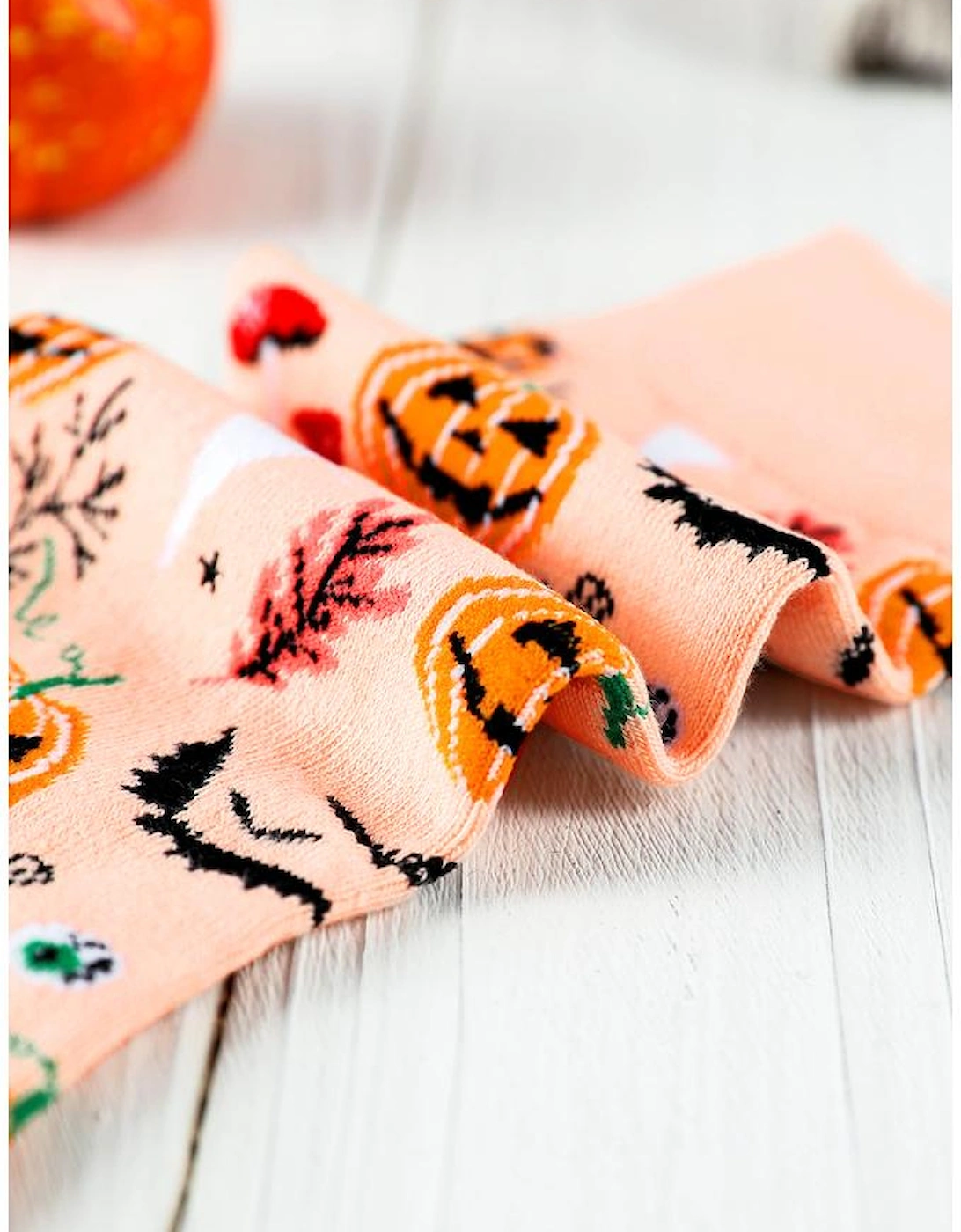 Delicacy Spooky Season Halloween Element Print Socks