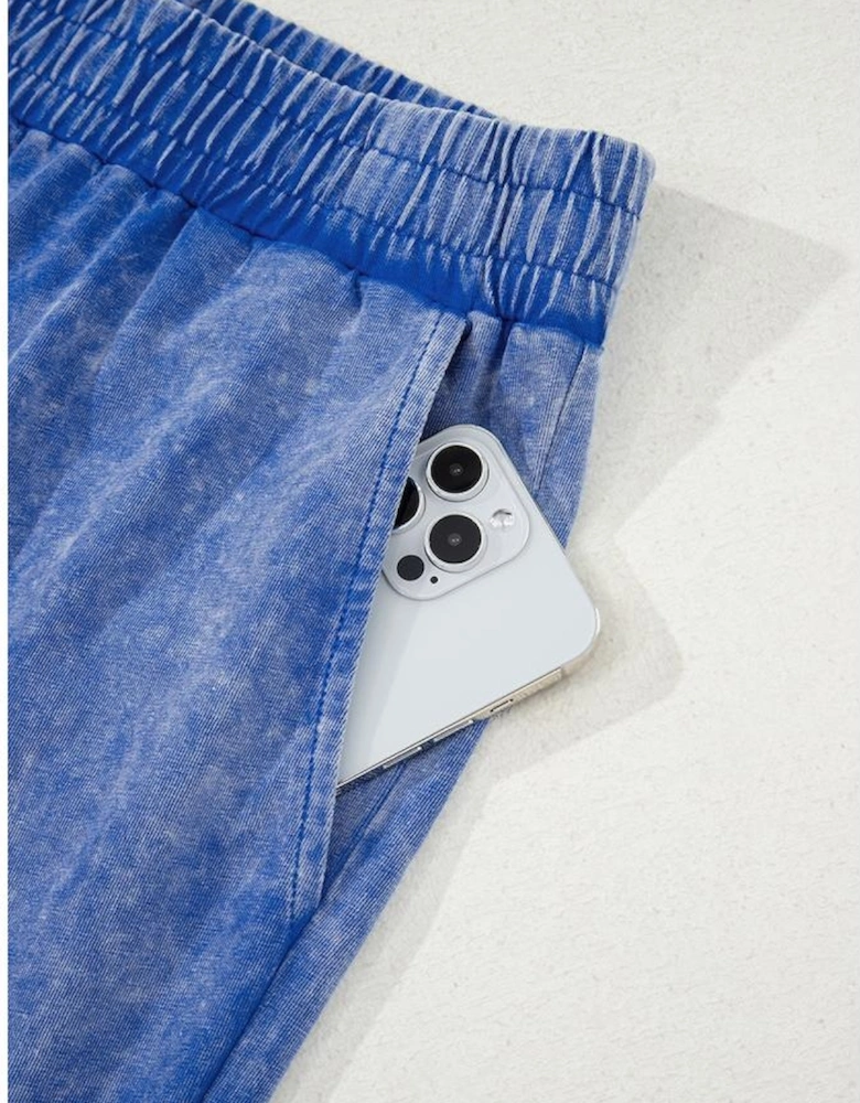 Lilac Floral Patch Exposed Seam Raw Edge Pants Set