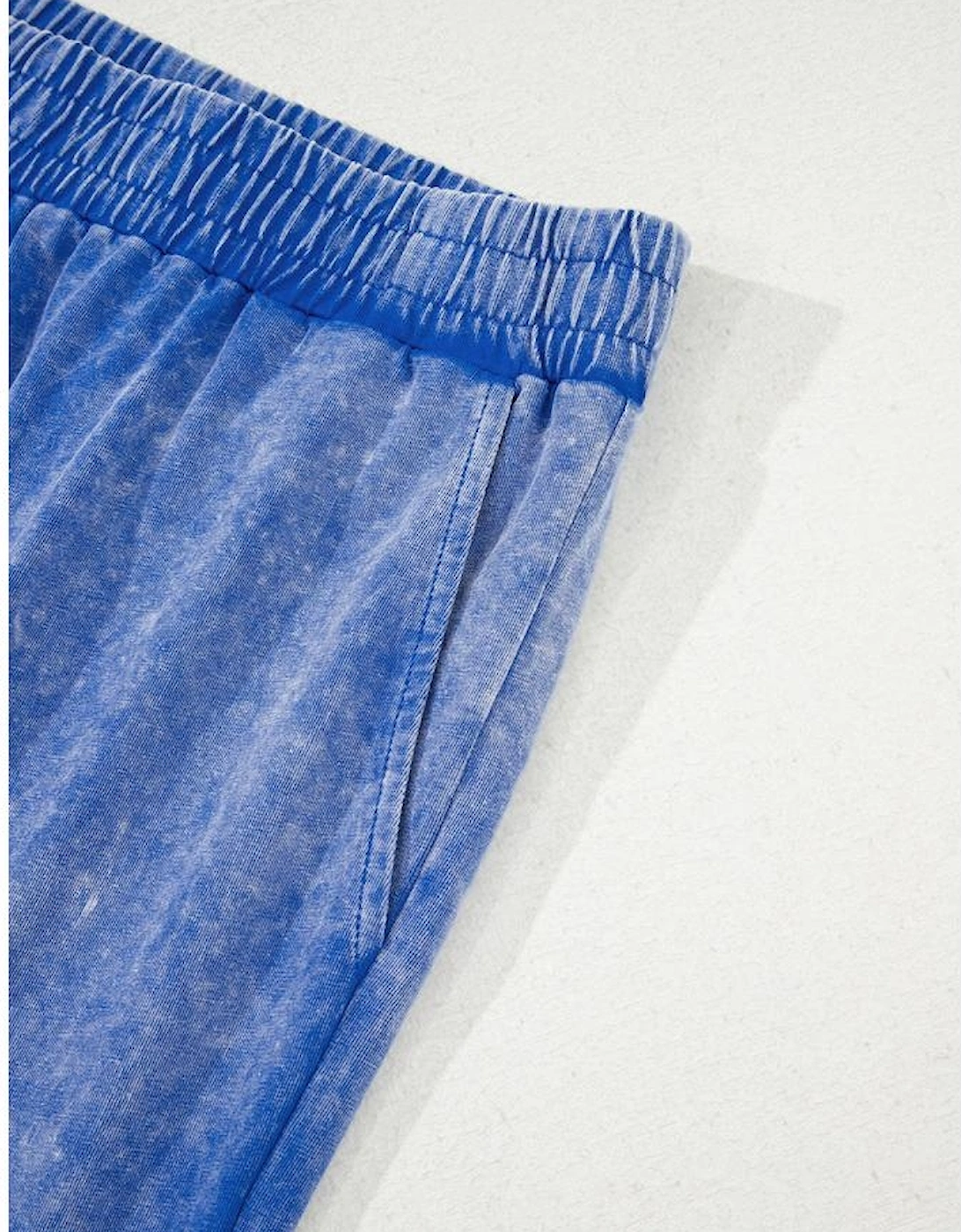 Lilac Floral Patch Exposed Seam Raw Edge Pants Set